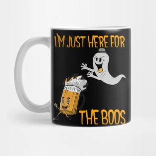 I'm Just Here For The Boos Funny Ghost Halloween Design Mug